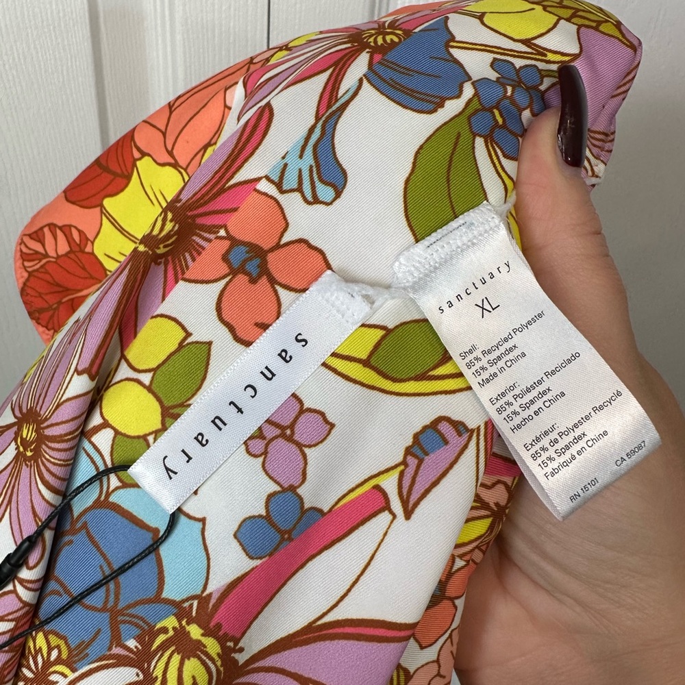 Sanctuary Swim Reversible One-piece XL NWT - Picture 9 of 9